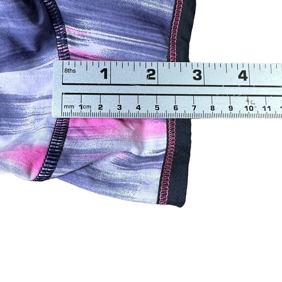 Lululemon Run Roll Down Shorts Women’s 4 Mirage Deep Indigo Polyester Pink Gray - Picture 7 of 7